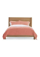 Coral Waffle Comforter Set