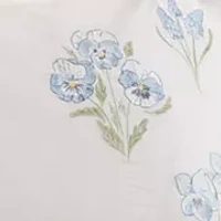 Floral Embroidered Comforter Set