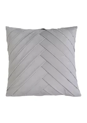 James Pleated Velvet Pillow