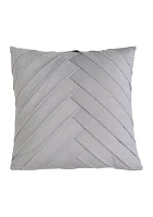 James Pleated Velvet Pillow