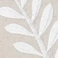 Leaf Embroidered Pillow