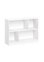 RiverRidge Home Kids Horizontal Bookcase with Cubbies – White