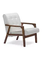 Baxton Studio Mid-Century Masterpieces Club Chair - White