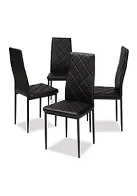 Baxton Studio Blaise Modern and Contemporary Faux Leather Upholstered Dining Chair