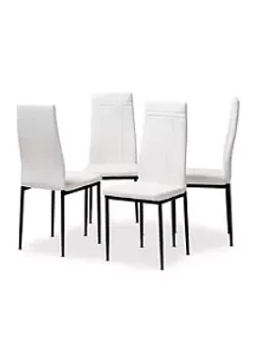 Baxton Studio Matiese Modern and Contemporary Faux Leather Upholstered Dining Chair