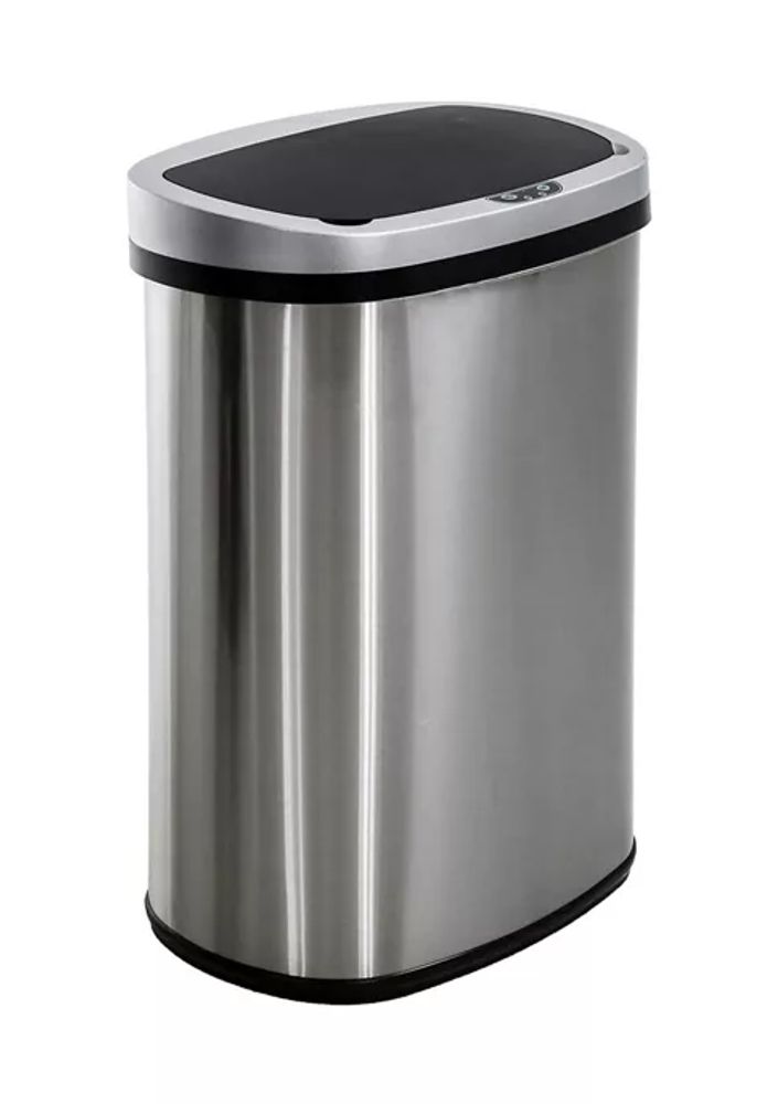 Belk 13 Gallon Automatic Garbage Can - High Capacity Brushed Stainless  Steel | The Summit
