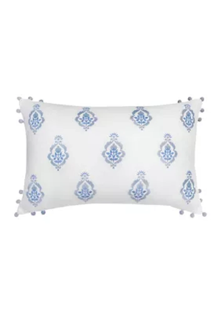 Ogee Pom Pom Decorative Pillow