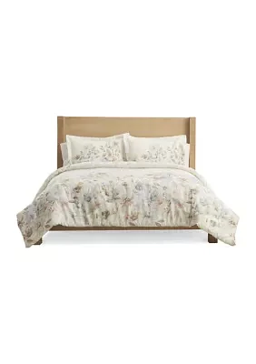 Falling Floral 3 Piece Comforter Set