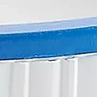 Blue Trim Soap Dish