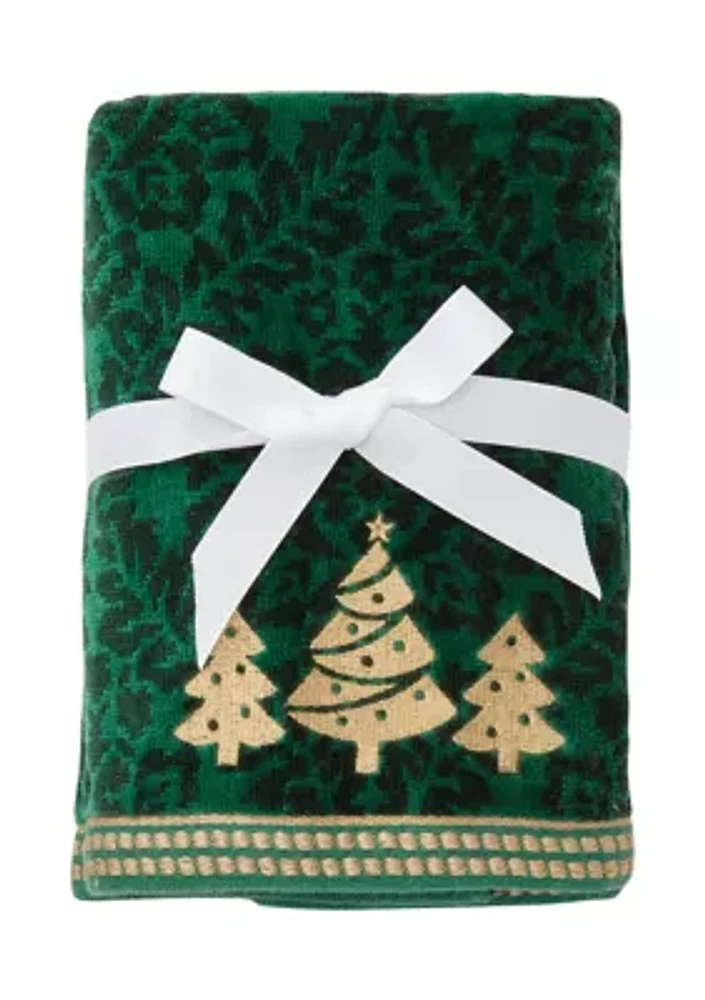 Holiday Green Tree Hand Towel - 2 Pack