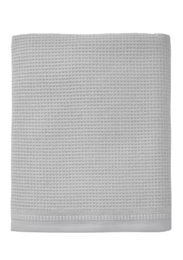 Waffle Gray Bath Towel