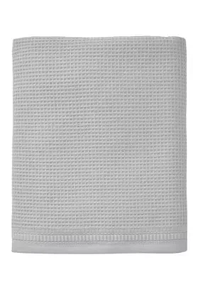 Waffle Gray Bath Towel