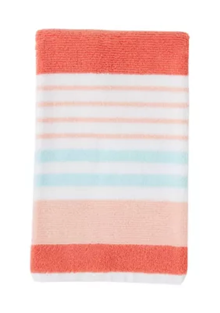 Coastal Kelby Coral Melon Bath Towel