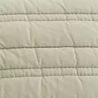 Solid Seagrass Quilt Set