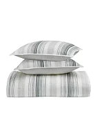 Grey Stripe Quilt Set