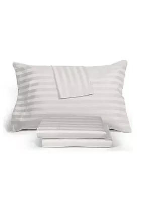 1200tc Sateen Stripe Sheet Set