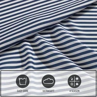 Vivid Stripe Microfiber Sheet Set