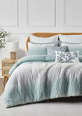 Waterford Living Diamond Ombré Comforter Set