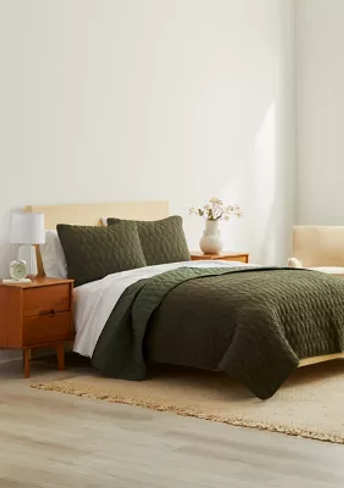 Juno Green Quilt Set