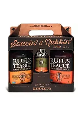 Rufus Teague Saucin' & Rubbin' 3-Pack Gift Tote