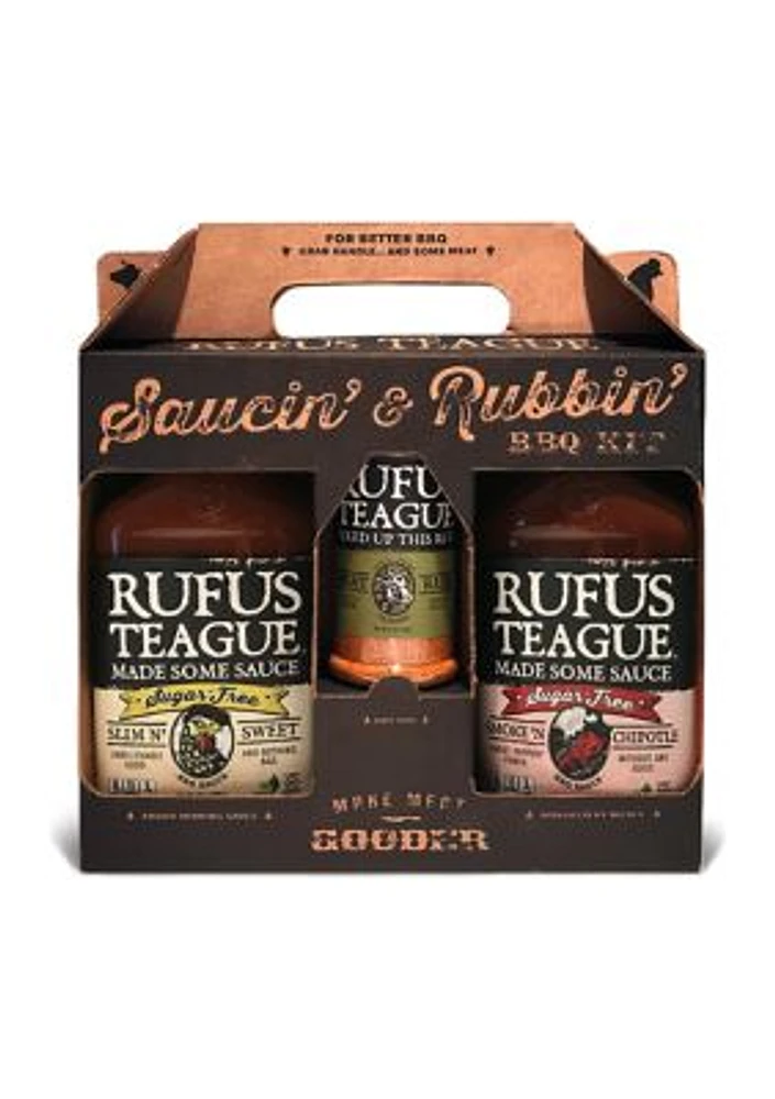 Saucin' & Rubbin' 3-Pack Sugar-Free Gift Tote