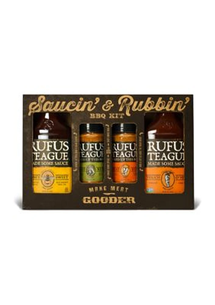 Saucin' & Rubbin' 4-Pack Gift Kit