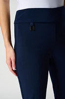 Pull-On Dress Pants with Side Split