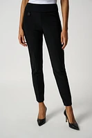 Pull-On Dress Pants with Side Split