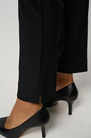 Pull-On Dress Pants with Side Split