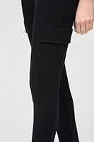 Silky Knit Slim Fit Cargo Pants