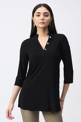 Trapeze Style Tunic with Silky Texture