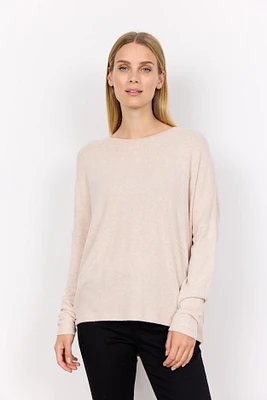 Biara Long Sleeve Brushed Knit Top