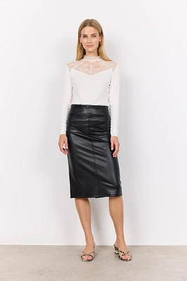 Haida Pleather Skirt