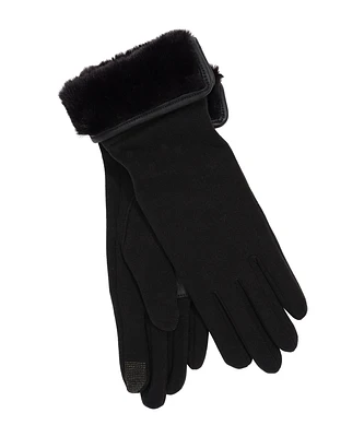 Comfort Stretch Fold Down Faux Fur Glove