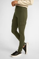 Silky Knit Slim Fit Cargo Pants