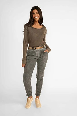 Belted Jogger Pant