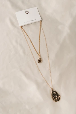 Double Drop Chain Necklace