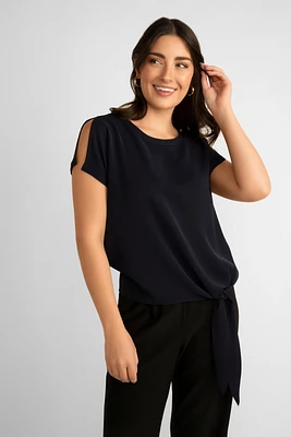 Short Sleeve Top with Side Tie - Core