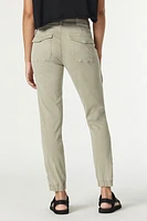 Ivy Slim Cargo Pants Abbey Stone Sateen Twill