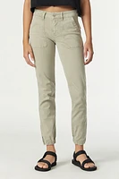 Ivy Slim Cargo Pants Abbey Stone Sateen Twill