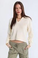 Relaxed Polo Sweater