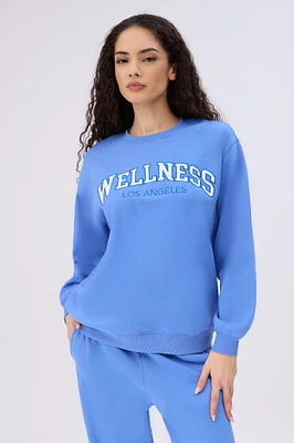 Graphic Oversized Crew Neck Sweatshirt