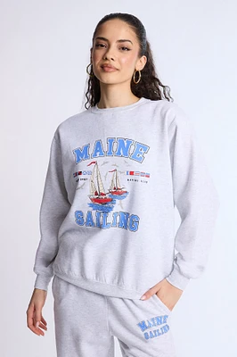 Oversized Crew Neck Sweatshirt