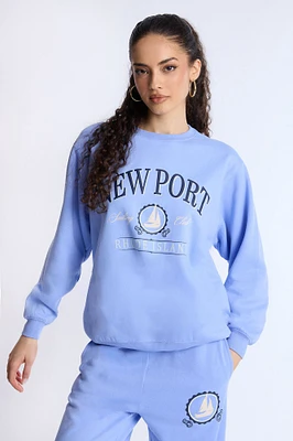Oversized Crew Neck Sweatshirt