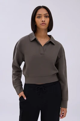 UNPLUG By Bluenotes Tech Fleece Polo Sweatshirt