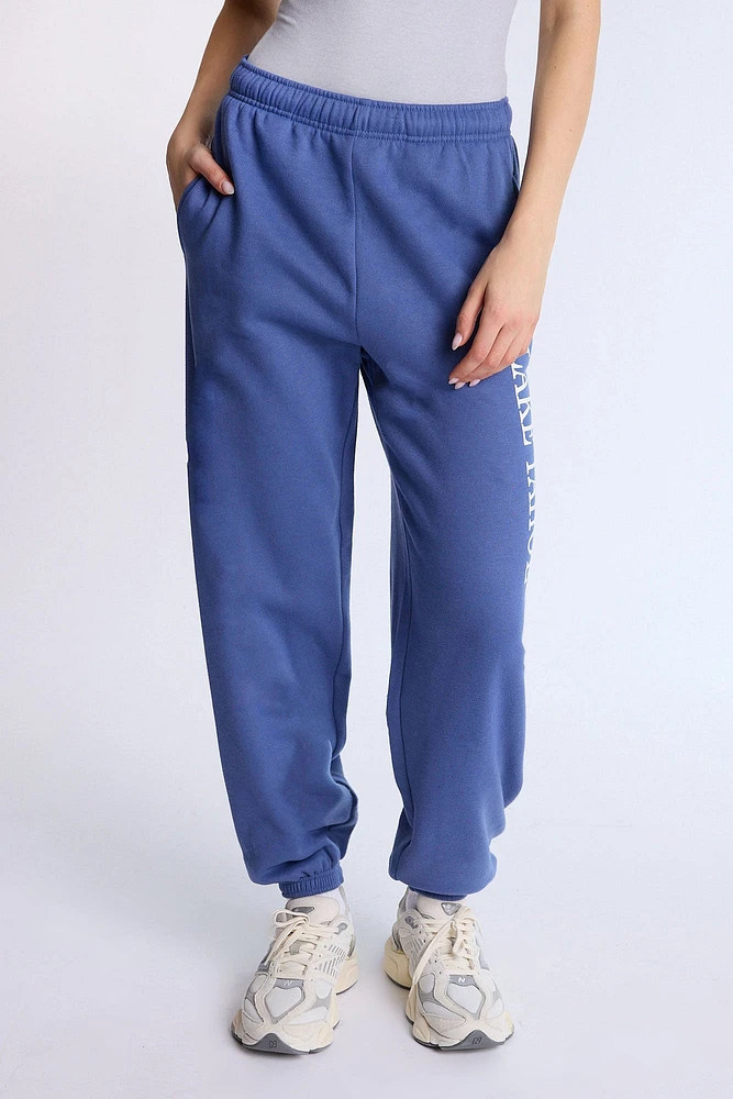 Jogger surdimensionnée mi-taille