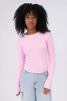 Long Sleeve Crew Neck Baby Tee