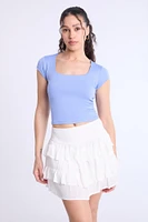 Tiered Mini Skirt