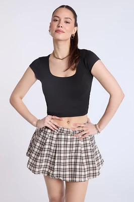 Pleated Skort