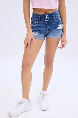 High Rise Shape Up Denim Short